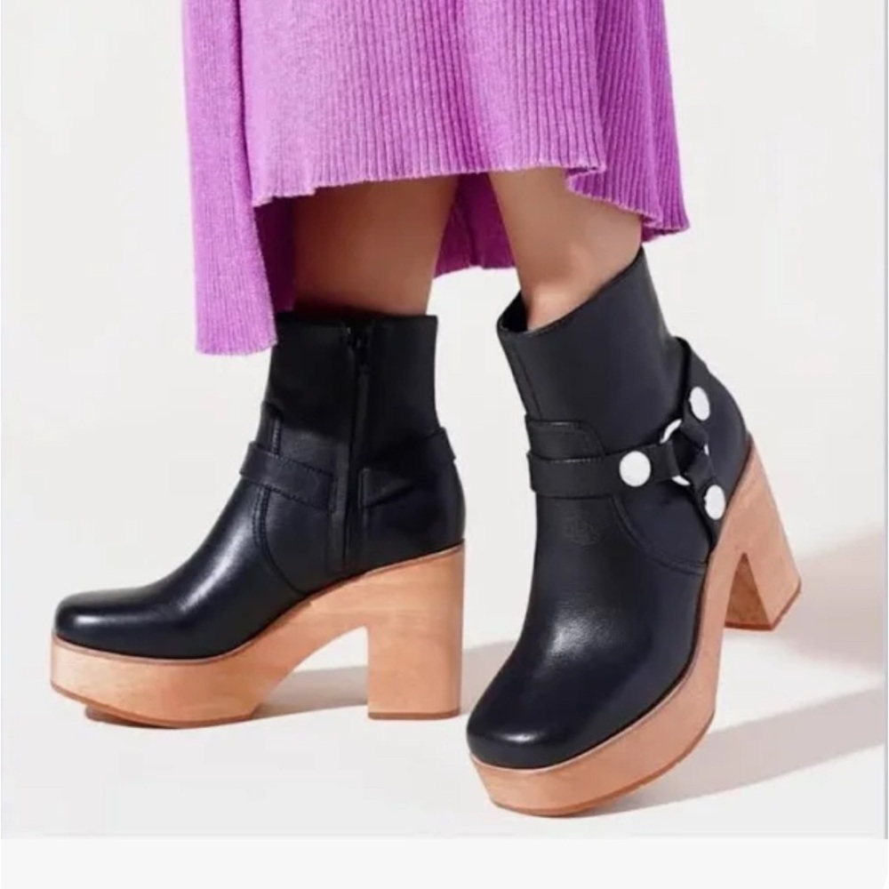 Charlotte Stone “Pansy” Platform Harness Boots - Size 8